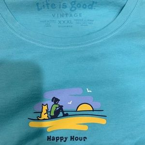 Life is good. Size 3X T-shirt brand new, never worn with tags.